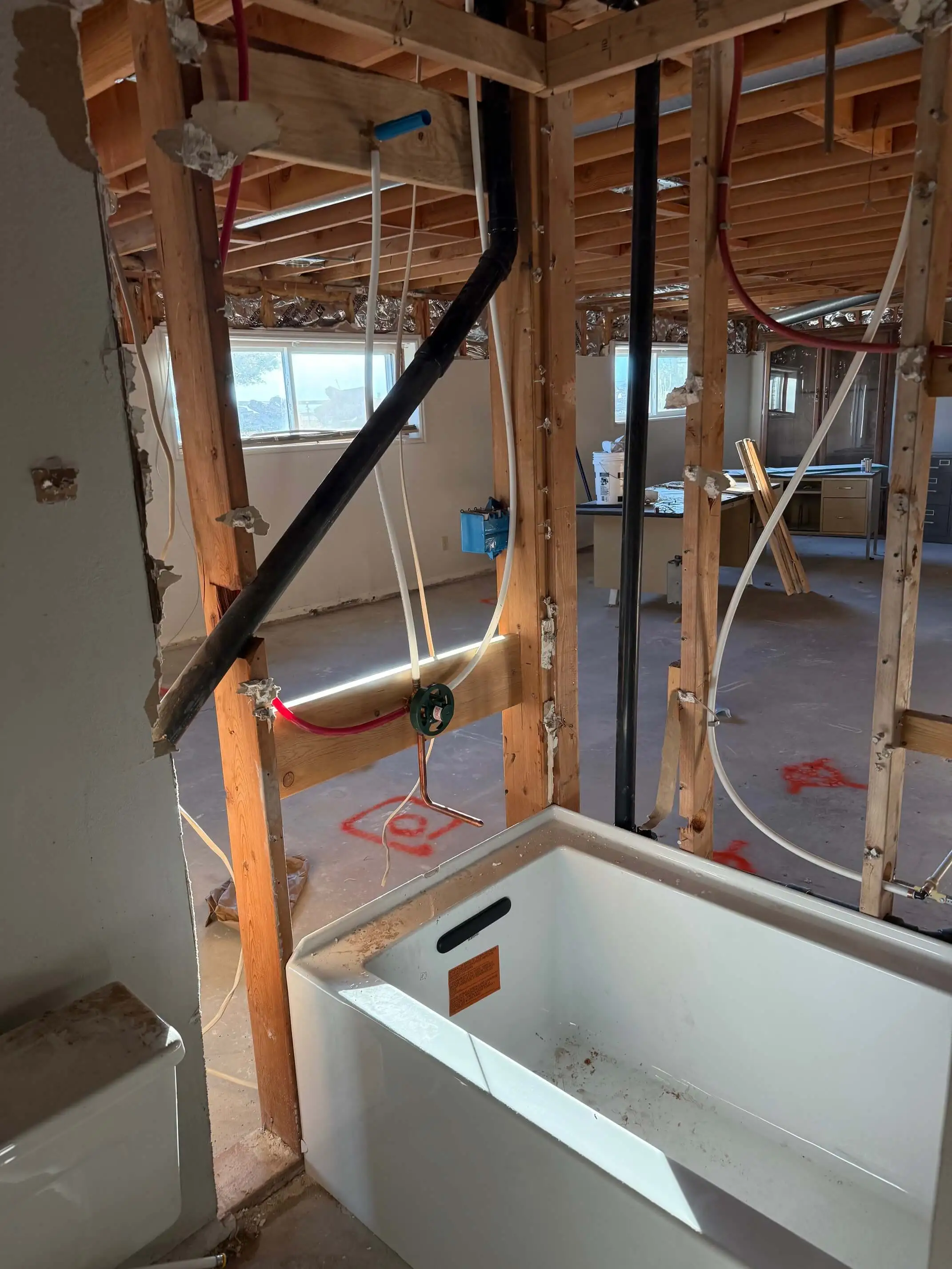 Plumbing toilet installation